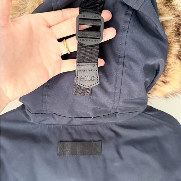 Polo by Ralph Lauren Navy Faux-Fur Hooded Puffer Parka - Picture 10 of 10
